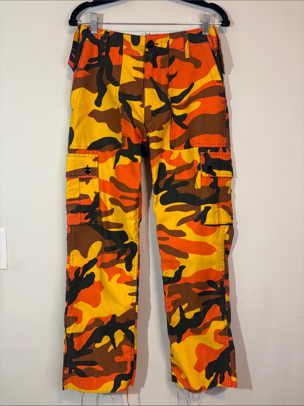 Orange Colorway Camo Cargo Pants 90s/00s WWF Dudley Boys Vibes Aesthetic Costume